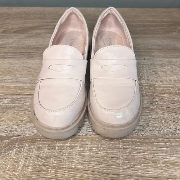 Sonoma Goods For Life Larue Girls Size 1 Platform Loafer – Nude - Picture 2 of 8